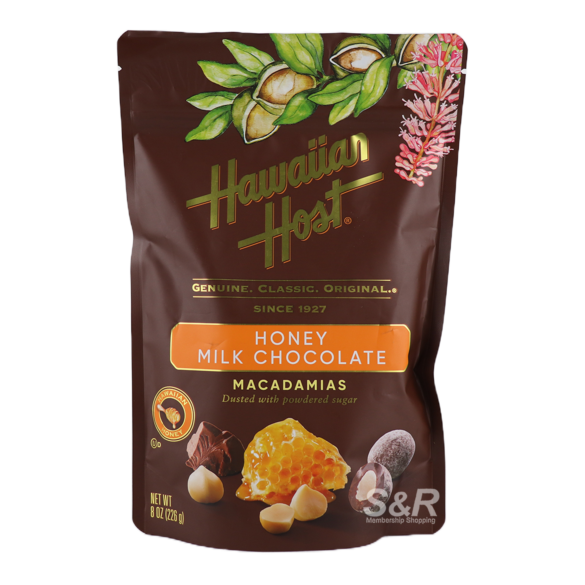 Hawaiian Host Honey Milk Chocolate 226g Hawaiian Host Honey Milk Chocolate 226g